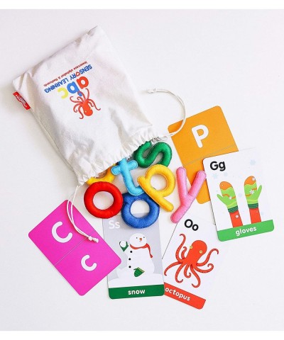 Montessori Felt Letters and ABC Flash Cards - Lowercase Large Alphabet Letters for Toddlers and Educational Flashcards for Pr...