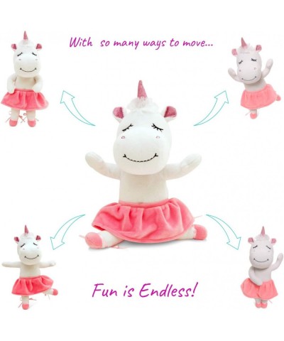 Unicorn Stuffed Animal for Girls - Cute Posable Ballerina Unicorn Gifts Large 14" White & Pink Unicorn Plush Toy! Gift Packag...