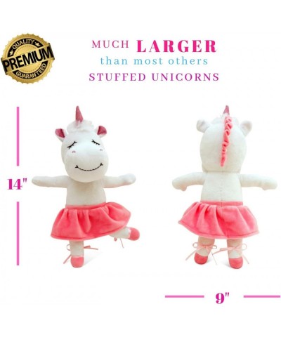 Unicorn Stuffed Animal for Girls - Cute Posable Ballerina Unicorn Gifts Large 14" White & Pink Unicorn Plush Toy! Gift Packag...