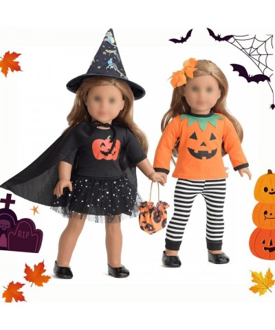 18 Inch Doll Clothes Accesories Halloween Pumpkin Witch Costume Pumpkin Suit Set for American 18 inches Dolls $37.27 Doll Acc...