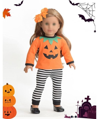 18 Inch Doll Clothes Accesories Halloween Pumpkin Witch Costume Pumpkin Suit Set for American 18 inches Dolls $37.27 Doll Acc...