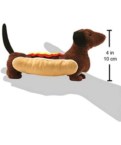 Hot Dog Finger Puppet Brown Tan Cream Yellow Red $28.64 Plush Puppets