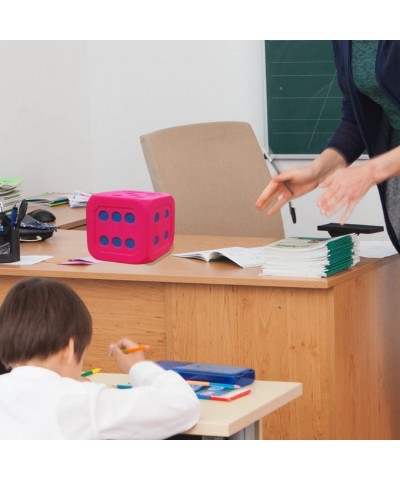 Macro Giant 6 Inch Soft Foam Jumbo Big Playing Dice Set of 4 Neon Color Math Teaching Teaching Aids Board Games Kid Toy $71.8...