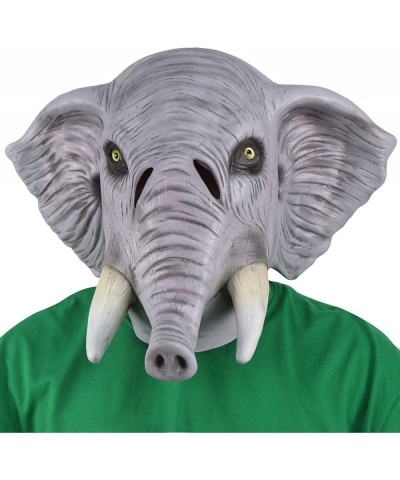 Elephant Head Mask Animal Mask Funny Halloween Head Mask Costume Cosplay Party Latex Mask Grey $22.02 Kids' Dress-Up Accessories