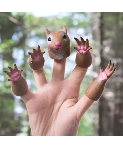 Handi Squirrel Finger Hand Puppet Novelty Toys Finger Doll Props Animal Finger Puppet Gift $22.75 Finger Puppets