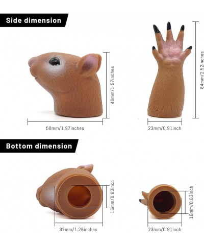 Handi Squirrel Finger Hand Puppet Novelty Toys Finger Doll Props Animal Finger Puppet Gift $22.75 Finger Puppets