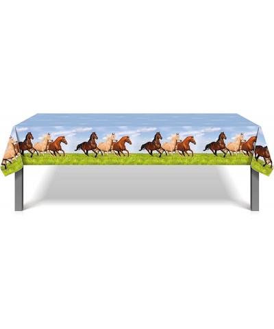 LJCL Horse Racing Tablecover- 3 Pack 54 x 87 Inch Horse Table Cover Supplies Horse Party Table Cloth Horse Theme Table Covers...