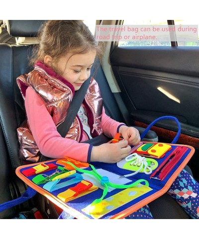 Busy Board for Toddlers Busy Board Bag Learning Education Toys for Toddler 1-3 Preschool Autistic Toddler Travel Sensory Toys...