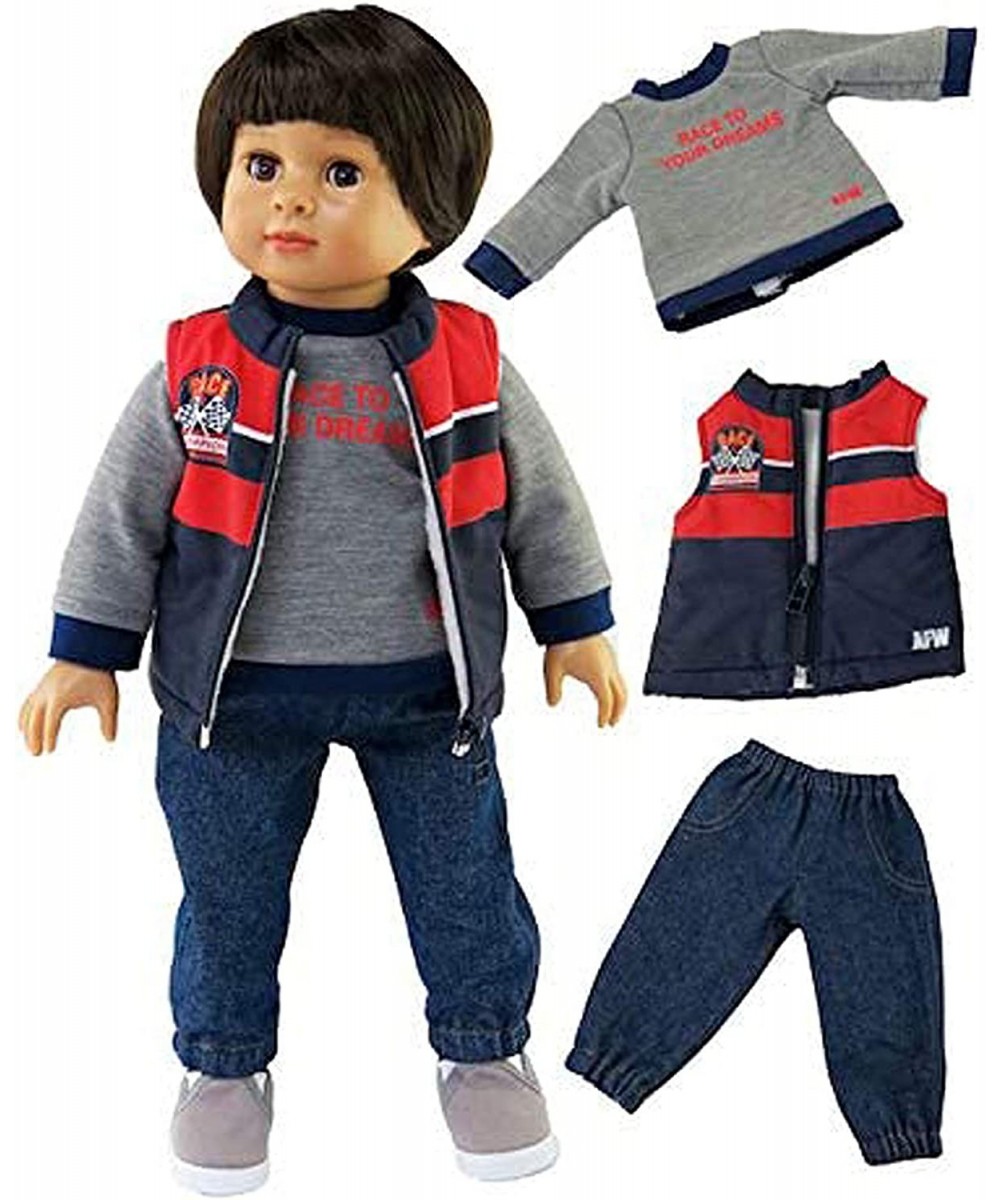 Boy’s Race to Your Dreams 3 Piece Vest and Pant Set Made for 18 inch Dolls $34.42 Doll Accessories