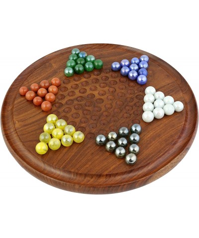 Game Chinese Checkers with Marbles Handcrafted Wooden Toys from India $84.73 Dice & Marble Games