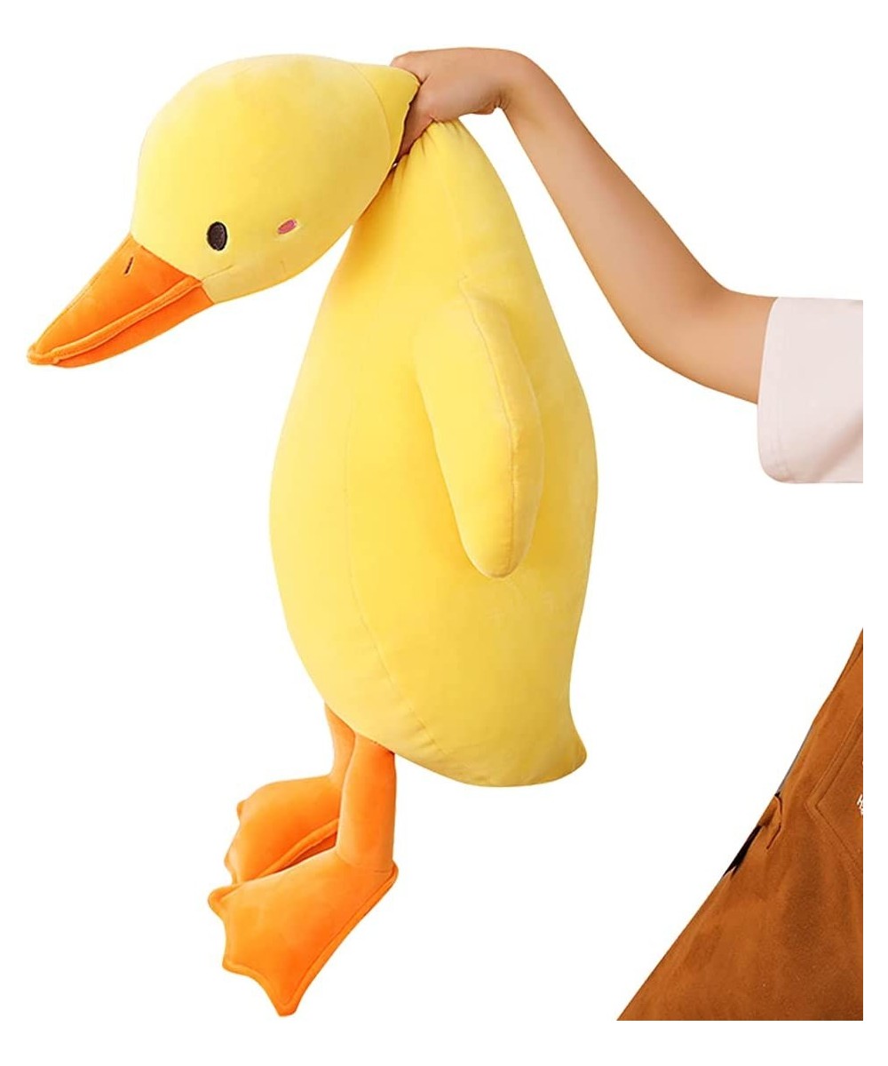 Velvety Yellow Duck Plush Soft Body Pillow 35.4'' Giant Lifelike Stuffed Duckie Animals Hugging Cushion Cuddly Mallard Duckin...