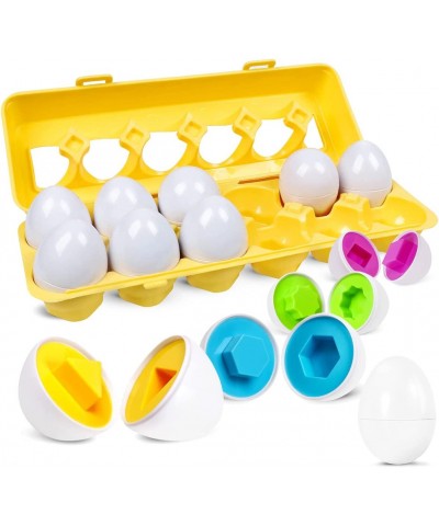 Matching Eggs Set Easter Egg - Color & Shape Recognition Sorter Skills Toys for Toddlers Early Learning Educational Fine Moto...