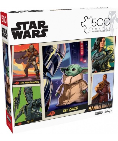 Star Wars: The Mandalorian - Trading Cards - 500 Piece Jigsaw Puzzle $16.89 Jigsaw Puzzles