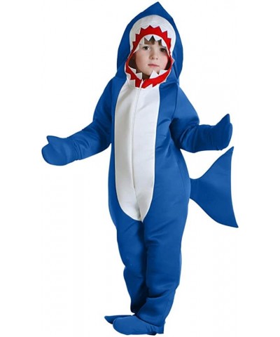 Kids Shark Cute Animal Costume One Piece Halloween Carnival Party Sea Creature Cosplay Costume $59.38 Kids' Costumes