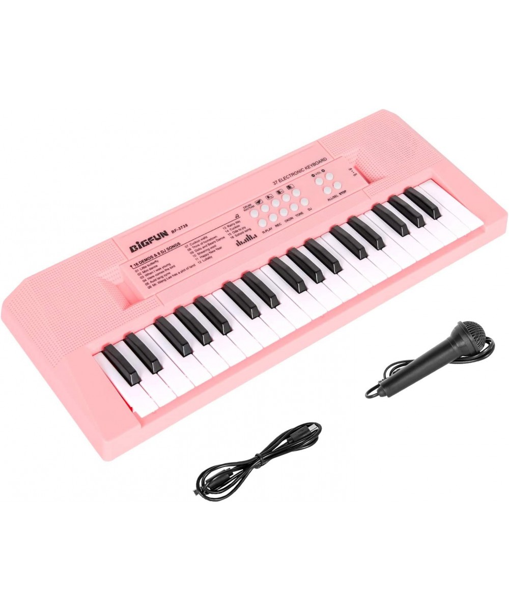 37 Keys Electric Kids Piano with Microphone Musical Toy Piano for Kids Ages 3-5 Portable Electronic Keyboard Piano Learning T...