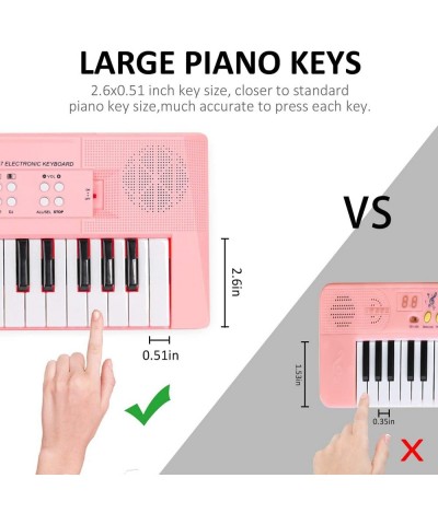 37 Keys Electric Kids Piano with Microphone Musical Toy Piano for Kids Ages 3-5 Portable Electronic Keyboard Piano Learning T...