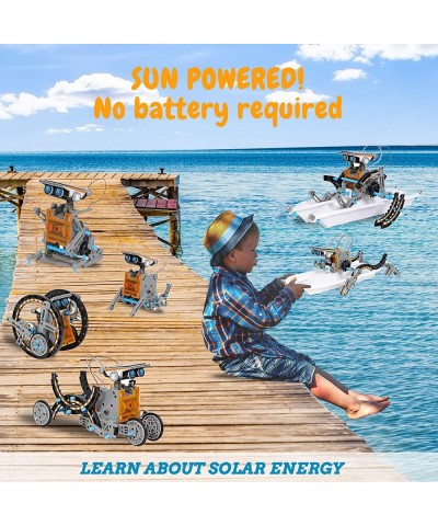 STEM 12-in-1 Solar Robot Toys Building Science Educational Experiment Kit for Kids Aged 8-12 | 190 Pcs Robotics kit for Kids ...