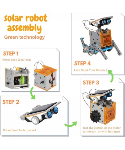 STEM 12-in-1 Solar Robot Toys Building Science Educational Experiment Kit for Kids Aged 8-12 | 190 Pcs Robotics kit for Kids ...