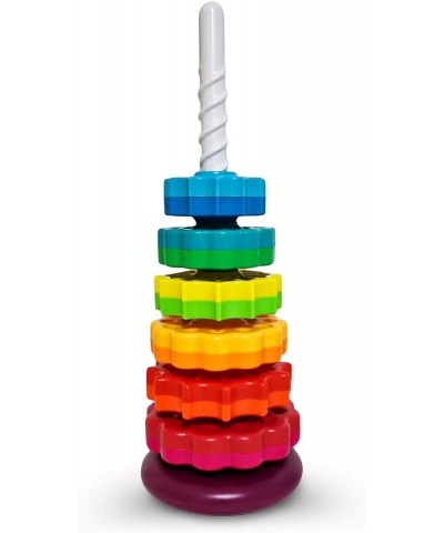 Spinning Toy – Premium Stacking Toy for Kids - One Year Old Stacking Toys – Strong ABS Plastic – Rainbow Spinning Wheel Toy –...