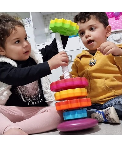 Spinning Toy – Premium Stacking Toy for Kids - One Year Old Stacking Toys – Strong ABS Plastic – Rainbow Spinning Wheel Toy –...