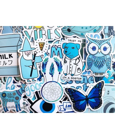 15 Random Blue Animals Owl Dog Butterfly Ocean Watercolor Stickers $12.11 Kids' Stickers