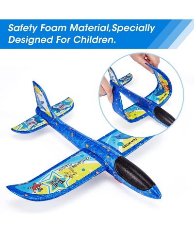 3PC Airplane Launcher Toys 2 Flight Modes Foam Glider Catapult Plane Toy for Boys Outdoor Flying Toys Birthday Gifts with 3 D...