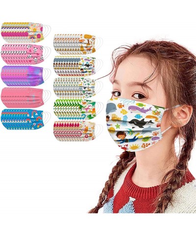 100Pcs Kids Disposable Face_Mask - Childrens Face_Mask Assorted Colors Cute Cartoon Design Face_Masks with Nose Wire & Elasti...