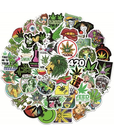 200pcs Weed Stickers for Water Bottles Waterproof 420 Stickers for Skateboard Laptop Bike Hydroflask Gift for Adults ( 1 Gree...