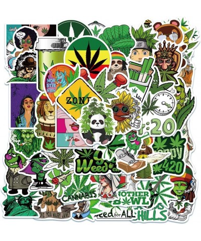 200pcs Weed Stickers for Water Bottles Waterproof 420 Stickers for Skateboard Laptop Bike Hydroflask Gift for Adults ( 1 Gree...