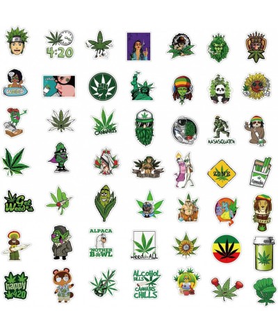 200pcs Weed Stickers for Water Bottles Waterproof 420 Stickers for Skateboard Laptop Bike Hydroflask Gift for Adults ( 1 Gree...