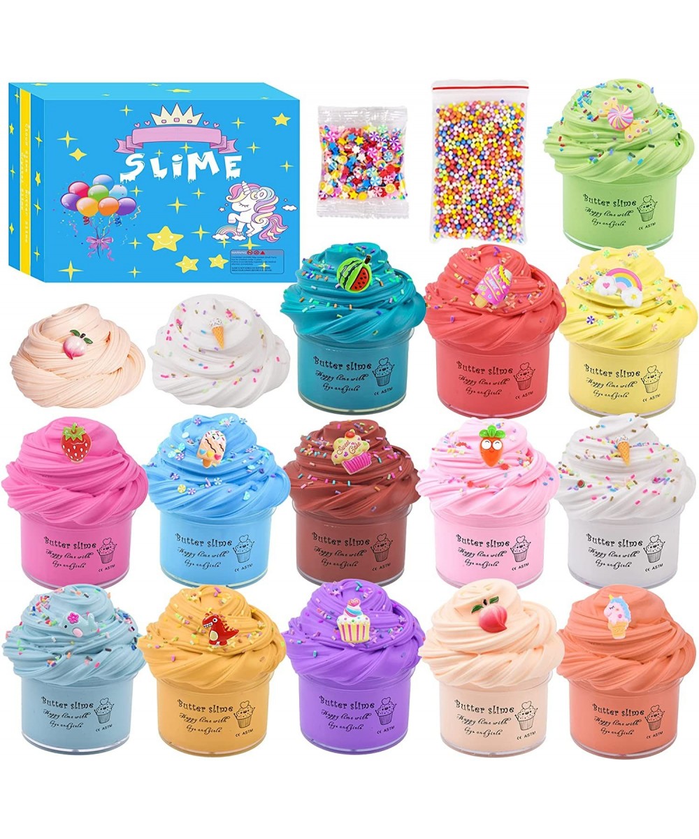 14 Pack Slime Kit Super Mini Butter Slime Scented Funny Slimes Soft and Non-Sticky for Girls and Boys Party Favor Gifts $20.3...