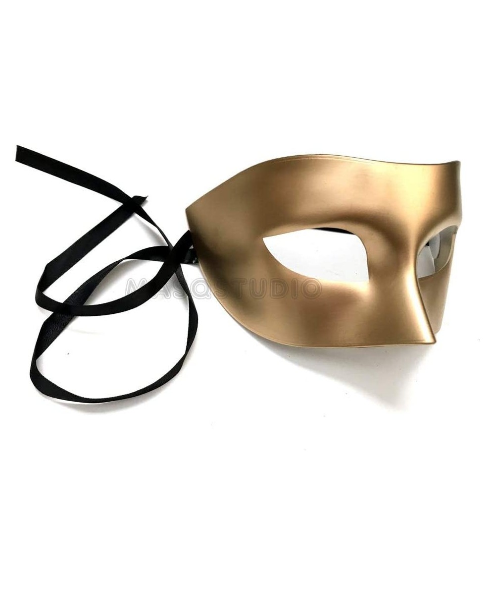 Mens Gold Masquerade Mask Burlesque Dance Birthday Prom Party Halloween Costume Dress Up (Gold) $24.57 Kids' Dress-Up Accesso...