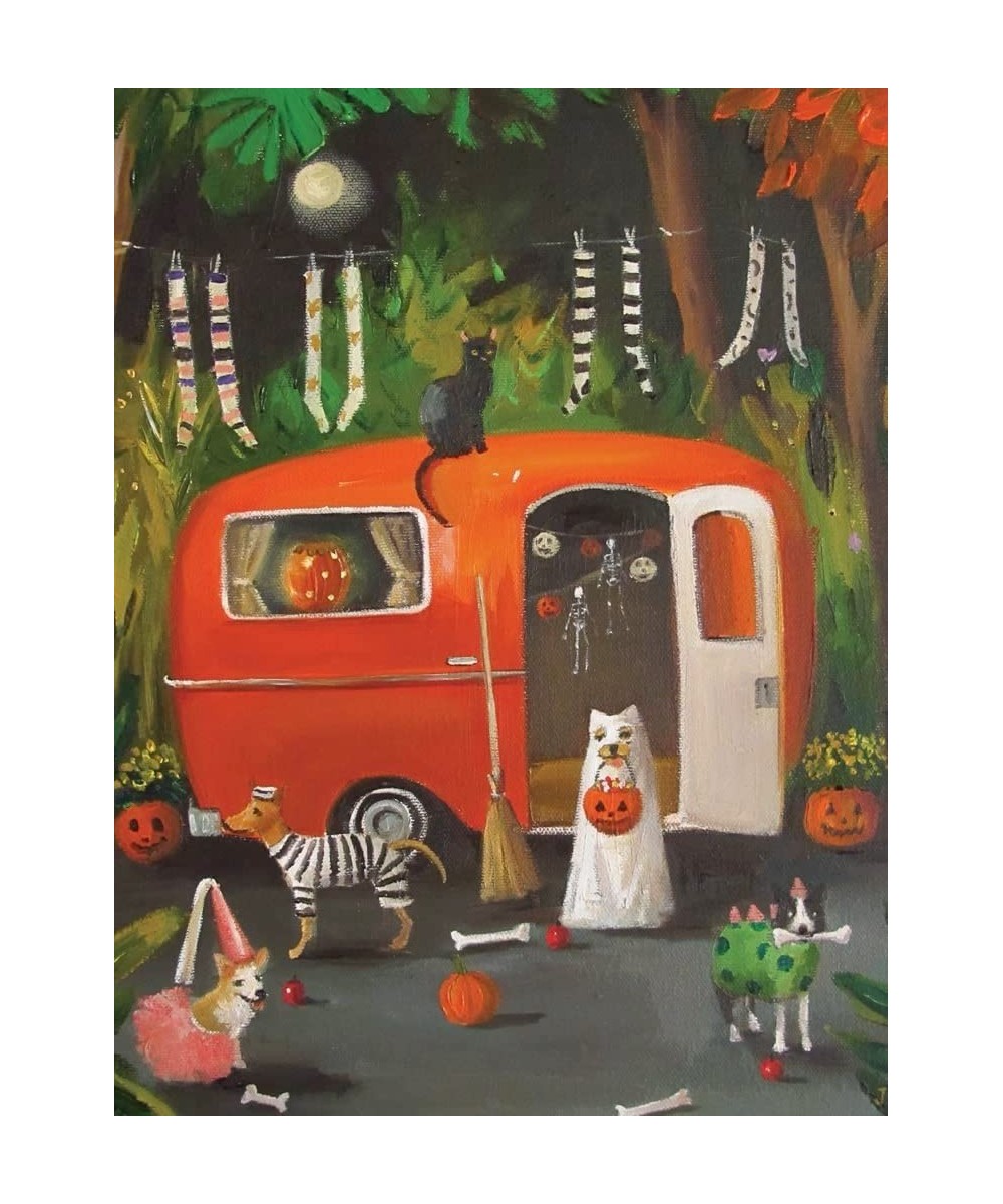 Janet Hill The Dogs of Halloween - 500 Piece Jigsaw Puzzle $43.93 Jigsaw Puzzles