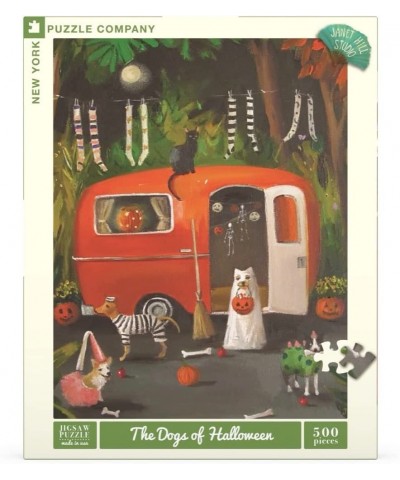 Janet Hill The Dogs of Halloween - 500 Piece Jigsaw Puzzle $43.93 Jigsaw Puzzles