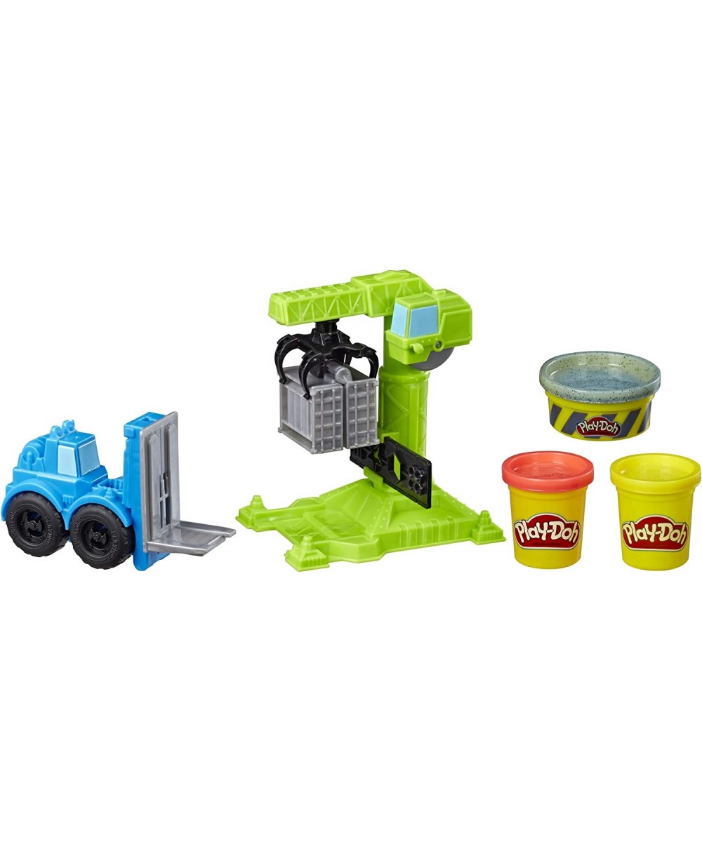 Wheels Crane and Forklift Construction Toys with Non-Toxic Cement Buildin' Compound Plus 2 Additional Colors (Frustration-Fre...