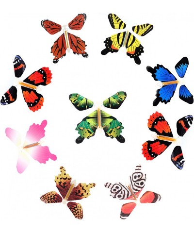 Magic Flying Butterfly Rubber Band Powered Wind up Butterfly Toy in Book or Card for Surprise Gift or Party Playing (9pcs) $2...