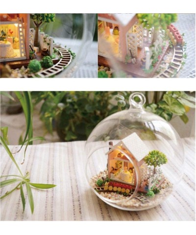 Dollhouse Miniature DIY House Kit Creative Room with Furniture and Glass Cover for Romantic Artwork Gift (Pandora Magic Garde...