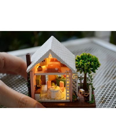 Dollhouse Miniature DIY House Kit Creative Room with Furniture and Glass Cover for Romantic Artwork Gift (Pandora Magic Garde...