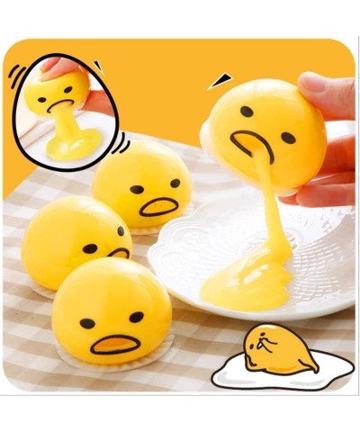 4-Pack Yellow Round Vomiting & Sucking Lazy Egg Yolk Puking Egg Yolk Vent Stress Tricky Game Relief Toys (4 Egg + 8Yolk) $16....