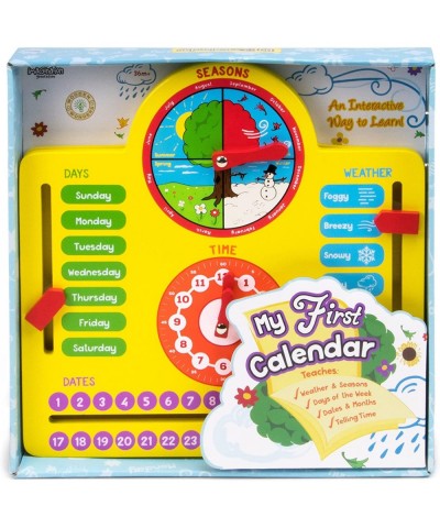 My First Calendar Daily Wood Calendar Teaches Time Dates Months and Seasons $43.82 Early Development & Activity Toys