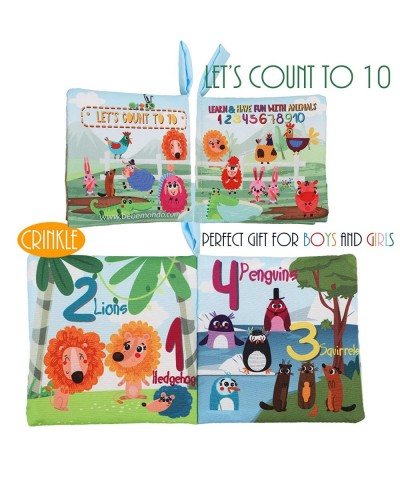 Soft Baby Book Crinkle Cloth Books Baby Toys Christmas Gifts Set Early Education Alphabet Baby Books for Babies Toddler Infan...