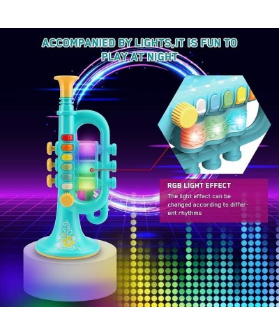 Toy Trumpet Toy Saxophone Clarinet Toy saxaboom Kids Instruments with Light & Music Early Education Toy Musical Toys for 3 4 ...