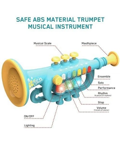 Toy Trumpet Toy Saxophone Clarinet Toy saxaboom Kids Instruments with Light & Music Early Education Toy Musical Toys for 3 4 ...