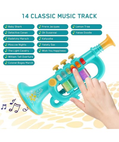 Toy Trumpet Toy Saxophone Clarinet Toy saxaboom Kids Instruments with Light & Music Early Education Toy Musical Toys for 3 4 ...