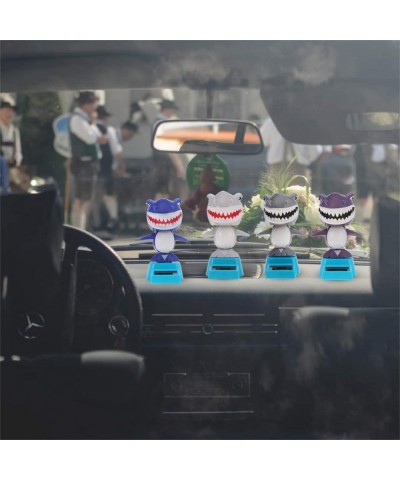 Solar Dancing Toys Shark Bobble Head Toy Animal Dancing Figure Swinging Animated Car Dashboard Toy Ornaments Home Table Cente...