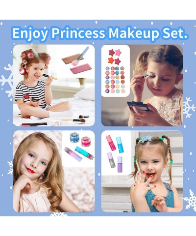 Kids Makeup Kit for Girl - 45pcs Washable Real Makeup Set Toy with Cosmetic Case for Little Girl Pretend Play Makeup Beauty S...