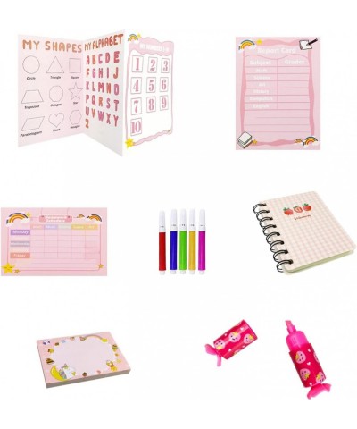 24 Pcs Doll Accessories for 18 Inch Doll School Set with Girl Doll Clothes and Accessories Doll Backpack Glasses Color Pens C...