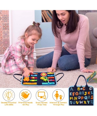 Montessori Toys Busy Board for Toddlers - Sensory Board for Learning Fine Motor Skills Toddler Travel Toy for Airplane and Ca...