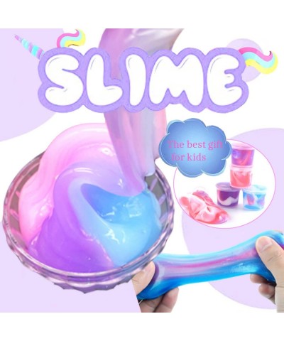 24 Pack Unicorn Galaxy Slime Galaxy Slime Party Favor for Kids Girls & Boys Adults Non Sticky Stress & Anxiety Relief Wet Sup...