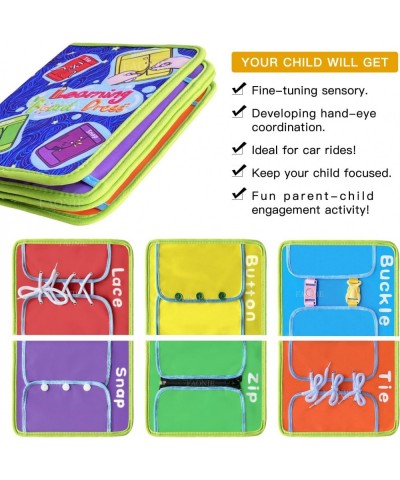 Toddler Early Learning Toys Basic Life Skills Learn to Dress Board Book - Zipper Snap Button Buckle Lace & Tie $39.95 Early D...